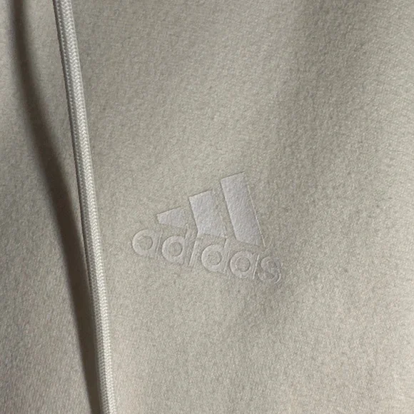 adidas White Hoodie with Black Stripes - Picture 3 of 6